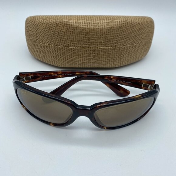 Maui Jim MJ110 10 Women Brown Tortoise Polarized Sunglasses 61 18 127 Japan - Picture 1 of 16